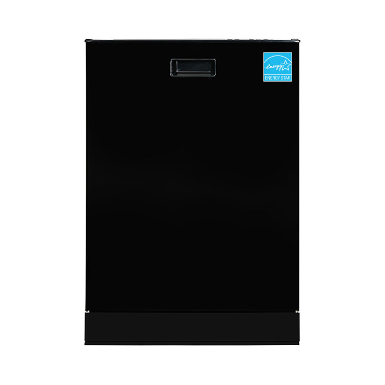 Black 24-Inch Energy Star Top Control Dishwasher