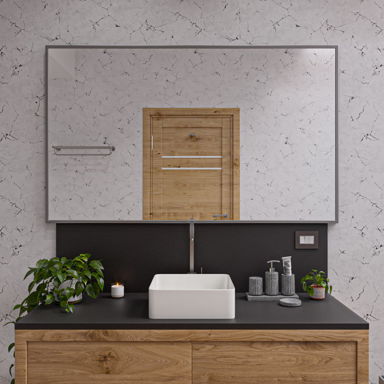 Gray Concrete Modern Bathroom Accessory Set