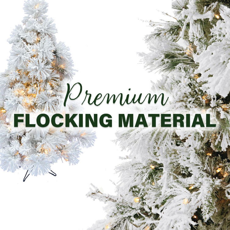7.5' White Pine Artificial Christmas Tree with LED Lights