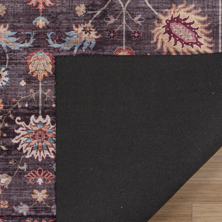Cullen Brown Rectangular Machine-Made Polyester Area Rug