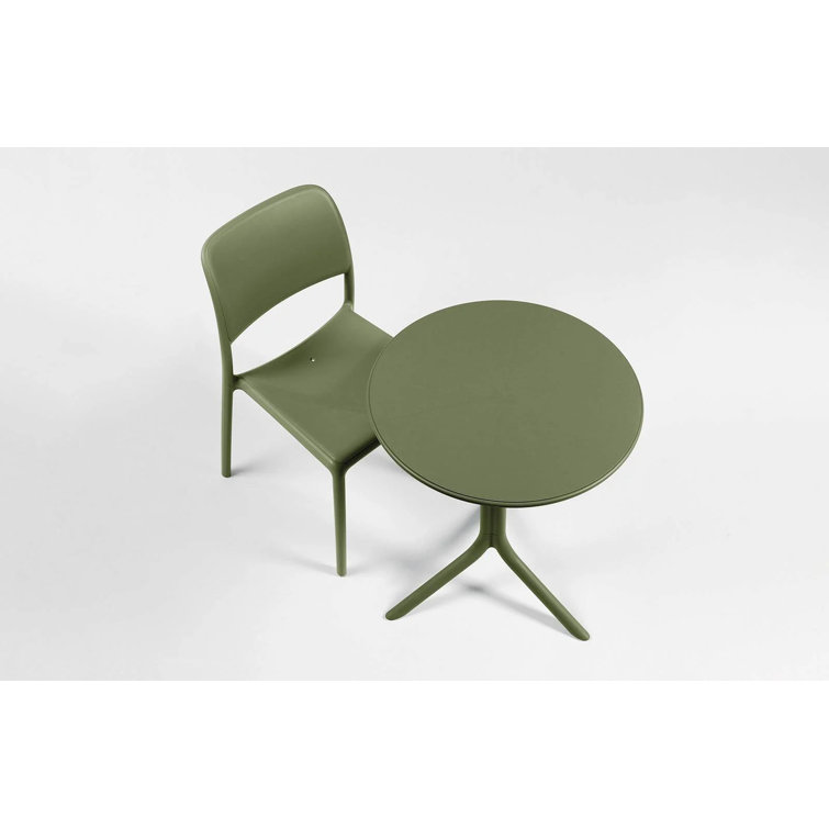 Agave Green Resin Adjustable Height Outdoor Table