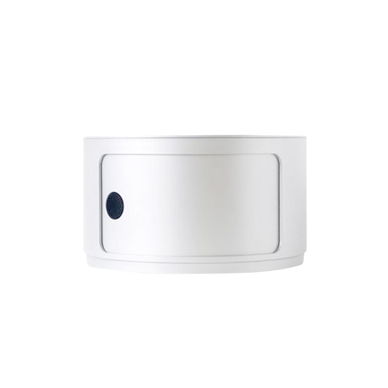 Anna Castelli Ferrieri Inspired White Round Plastic Modular Storage