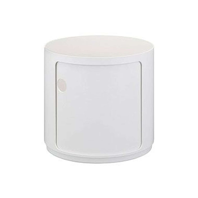 Componibili 3-Compartment White ABS Plastic Storage Unit