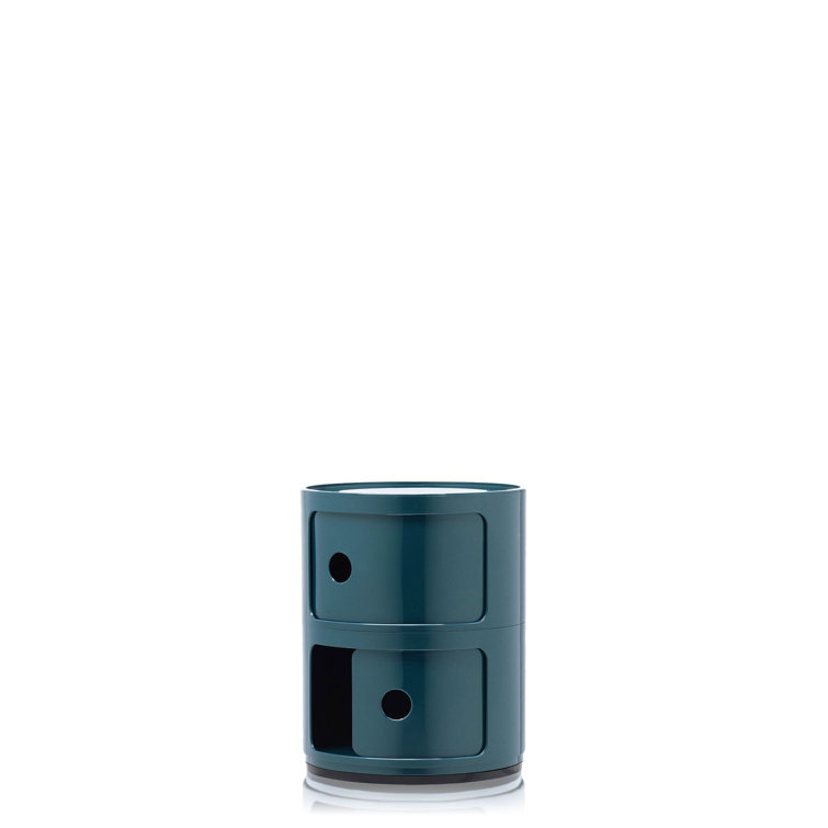 Kartell Componibili by Anna Castelli Ferrieri - Blue Modular Storage Unit, 2 Compartments