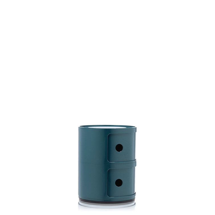 Kartell Componibili by Anna Castelli Ferrieri - Blue Modular Storage Unit, 2 Compartments