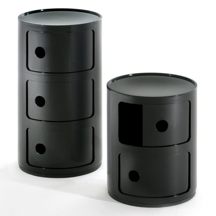 Ferrieri 32cm Black ABS Plastic Modular Storage Unit