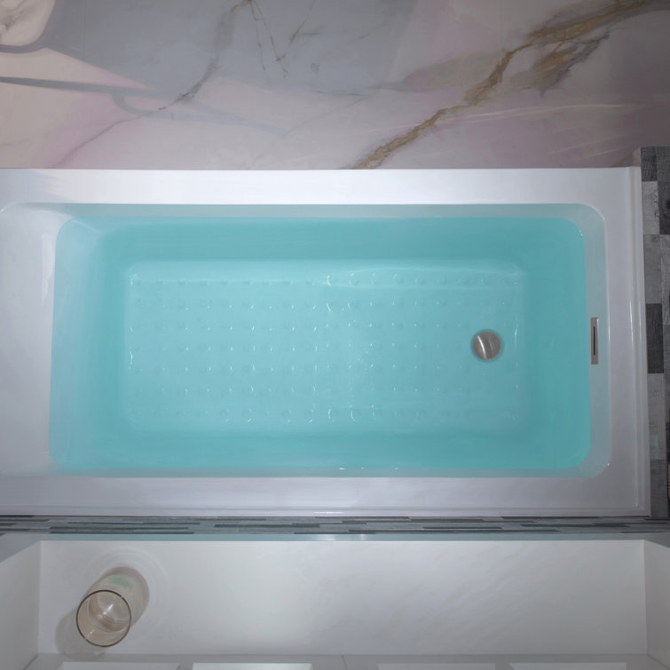Vine 60'' x 30'' White Acrylic Alcove Soaking Bathtub