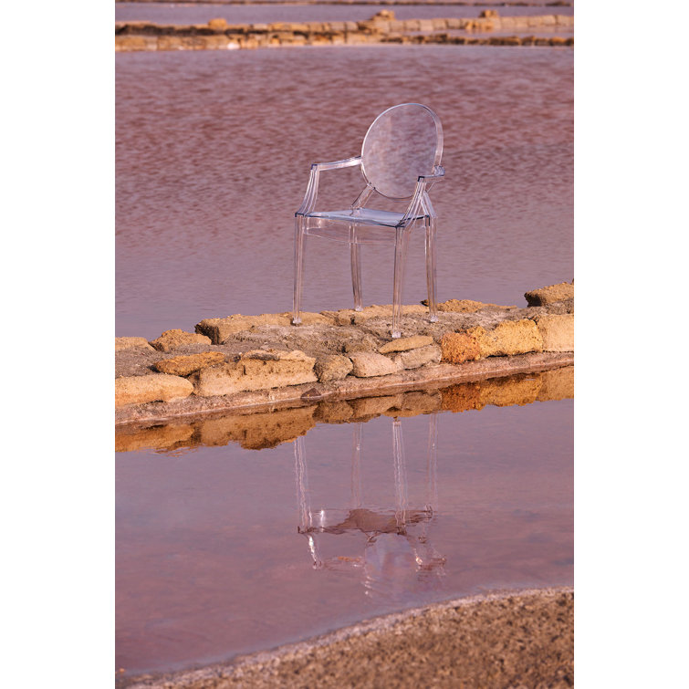 Crystal Clear Polycarbonate Dining Armchair
