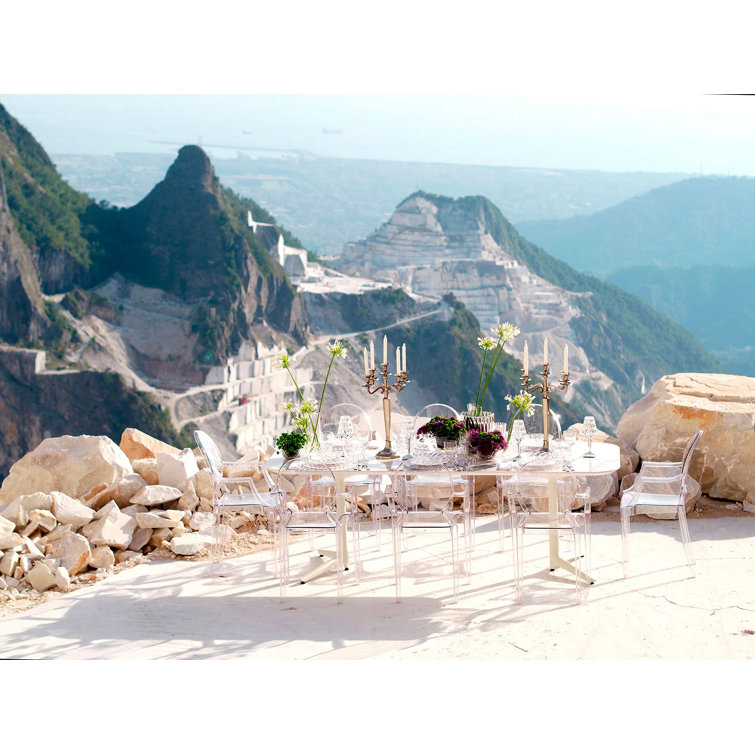 Crystal Clear Polycarbonate Dining Armchair