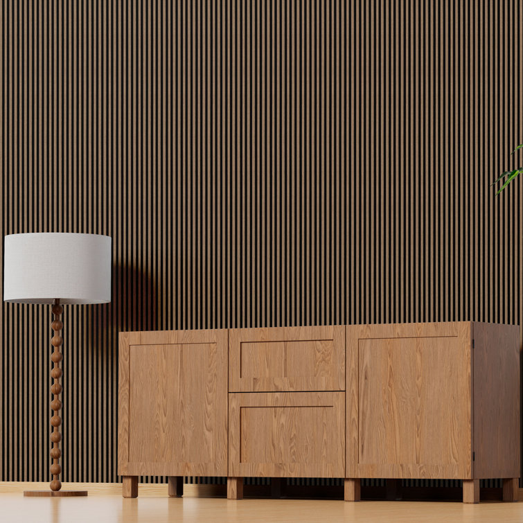 Ash 9.5" x 112" 3D Water Resistant Wood Wall Panels