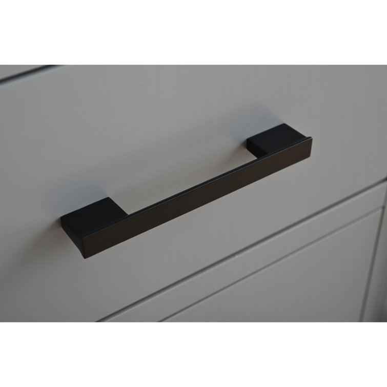 Cashmere Gray 42" Freestanding Bathroom Vanity with Engineered Marble Top