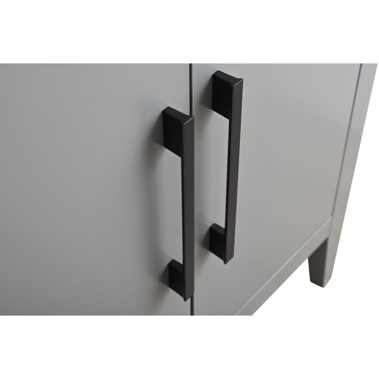 Cashmere Gray 42" Freestanding Bathroom Vanity with Engineered Marble Top
