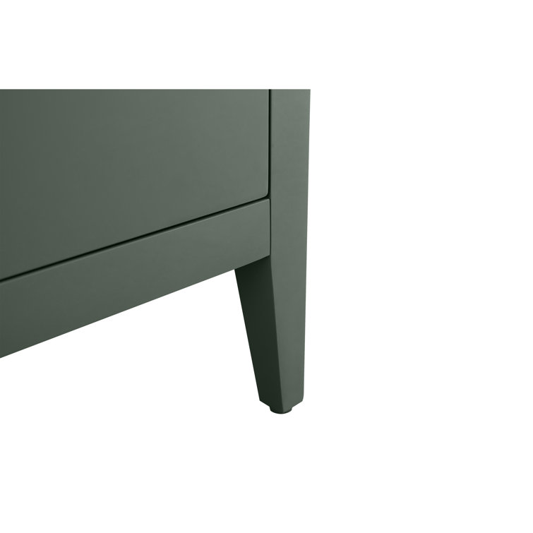 42'' Vintage Green Single Sink Bathroom Vanity with Golden Brushed Hardware