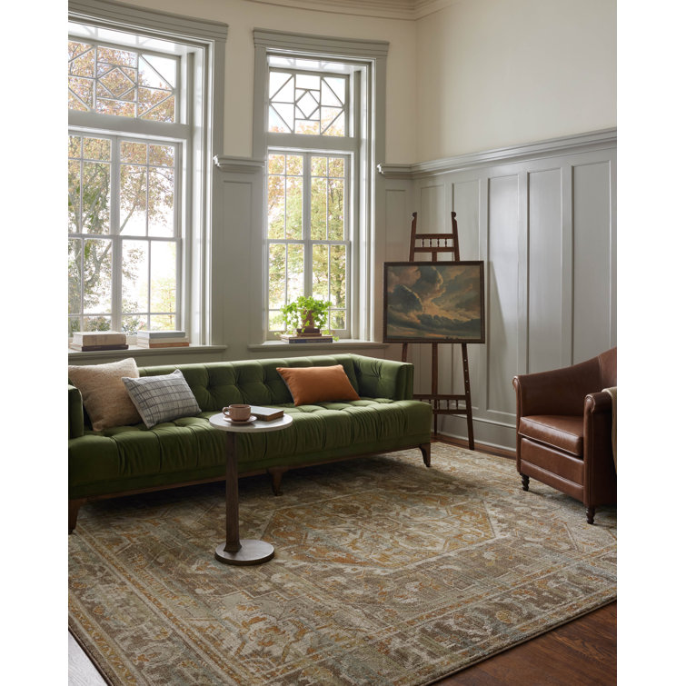 Mona Bark and Sunrise Wool Cotton Area Rug 11'-6" x 15'-6"