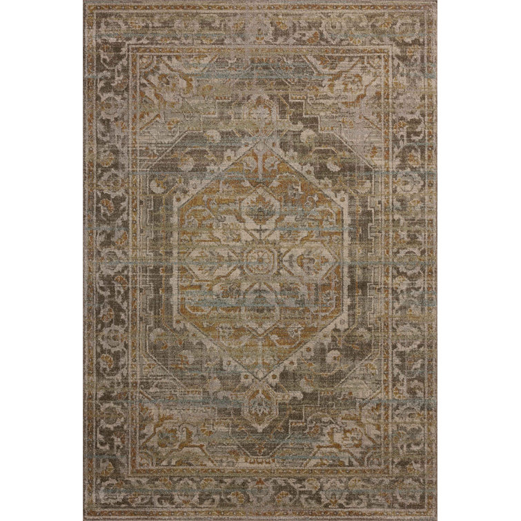 Bark Sunrise 5' x 7' Wool and Cotton Rectangular Area Rug