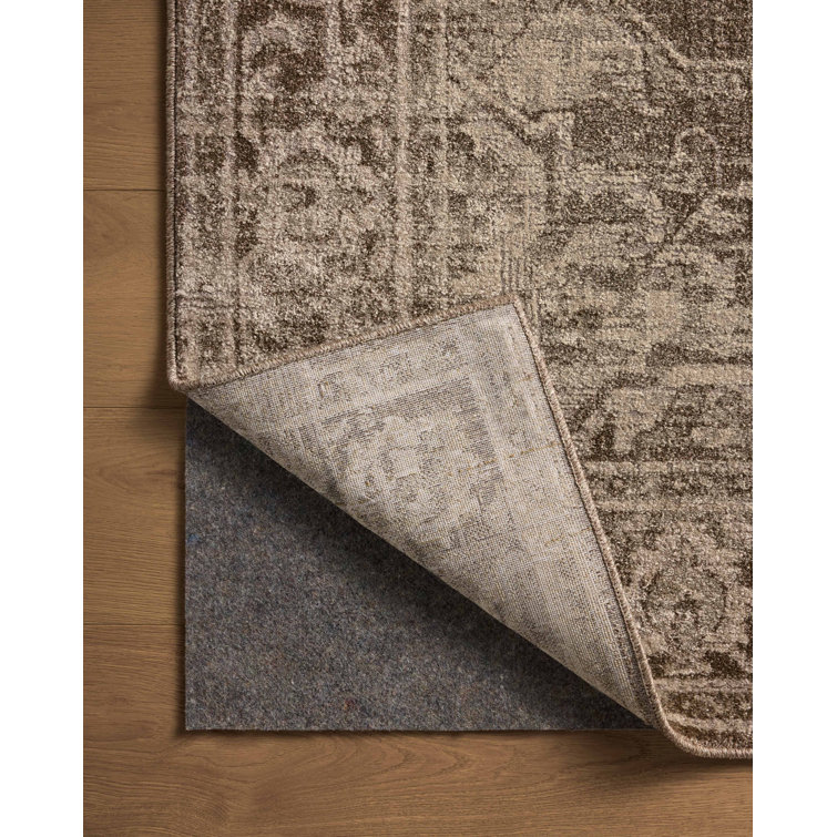 Cocoa Stone 5' x 7' Wool Cotton Traditional Area Rug