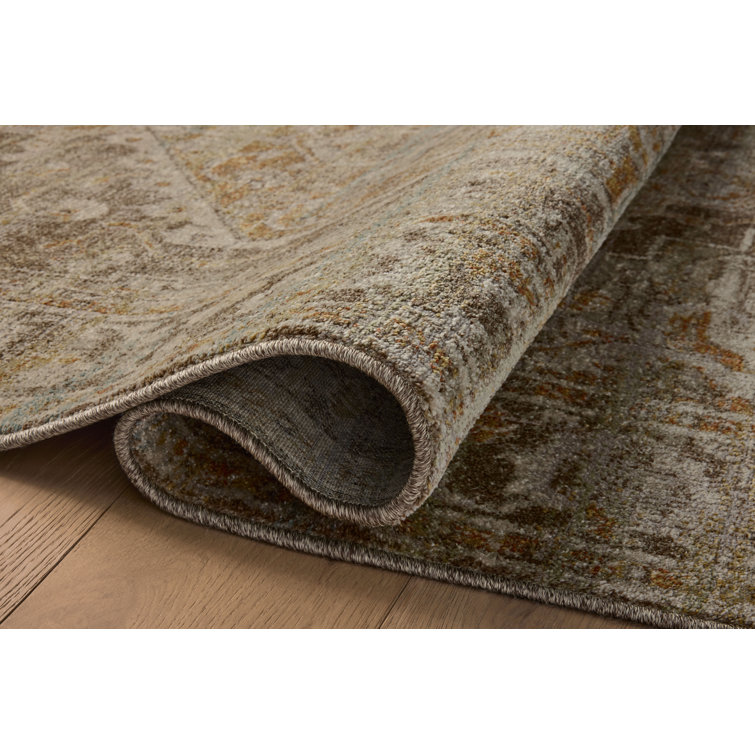 Bark Sunrise 5' x 7' Wool and Cotton Rectangular Area Rug