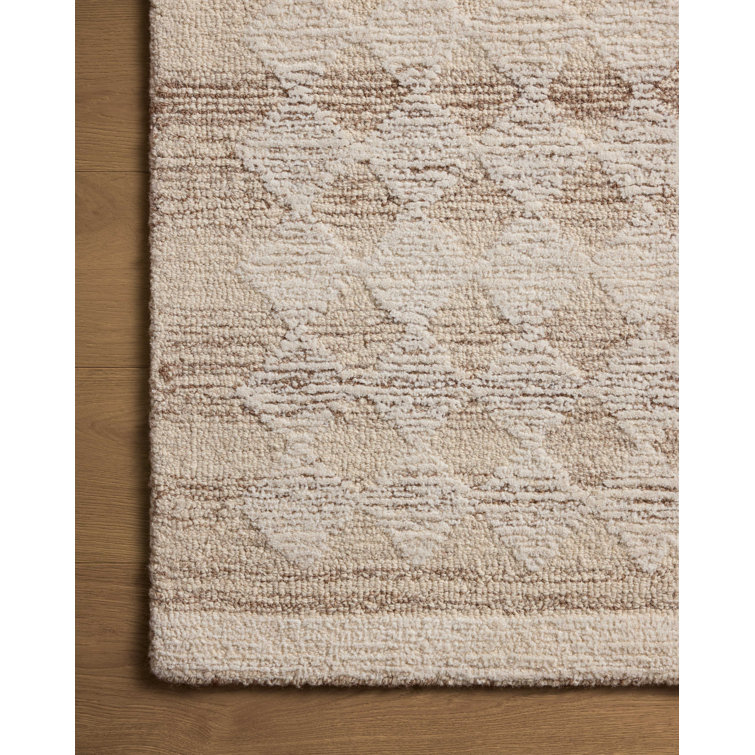 Ivory Wool Hand-Tufted Runner Rug 2.6x10