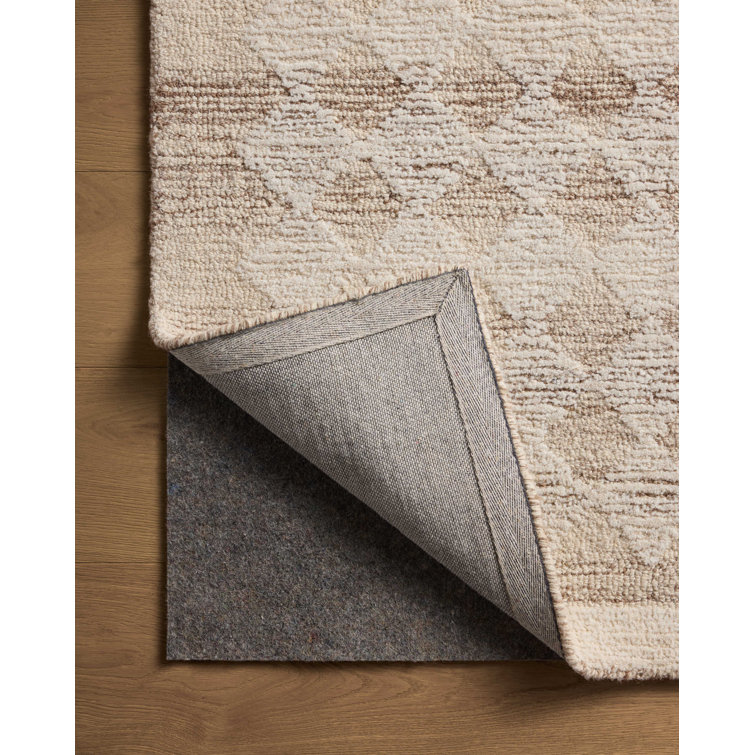 Ivory Wool Hand-Tufted Runner Rug 2.6x10