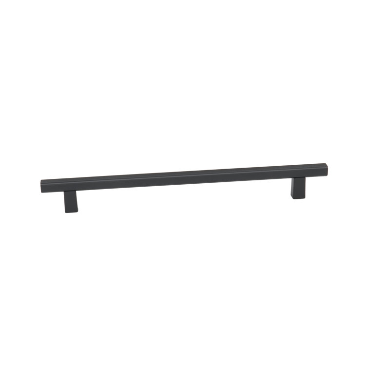 Matte Black Aluminum 8" Modern Bar Pull
