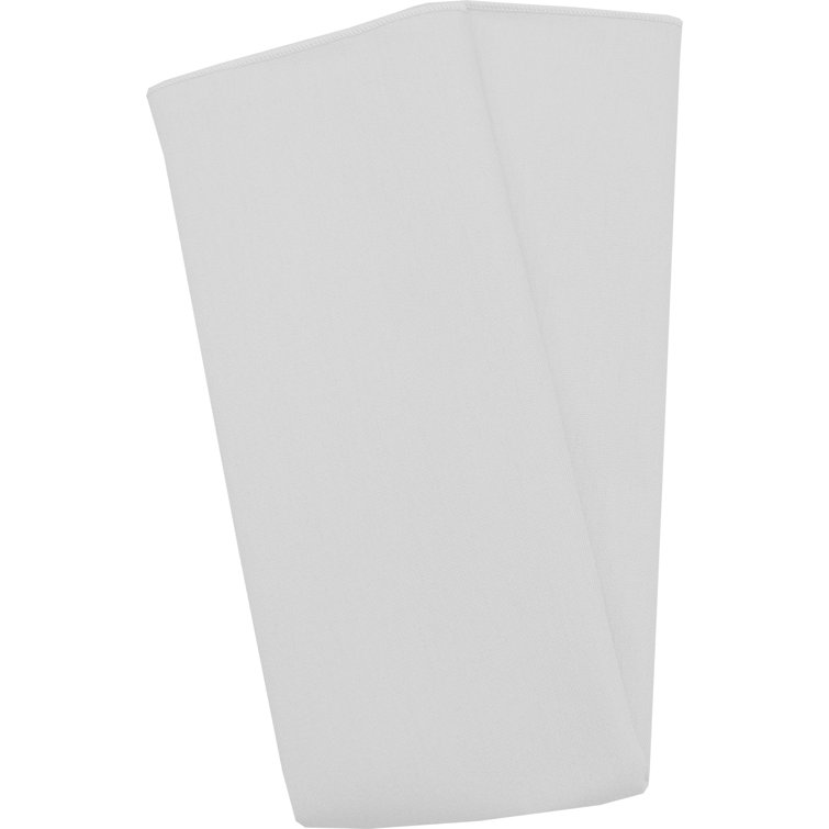 White 17" x 17" Spun Polyester Cloth Napkin
