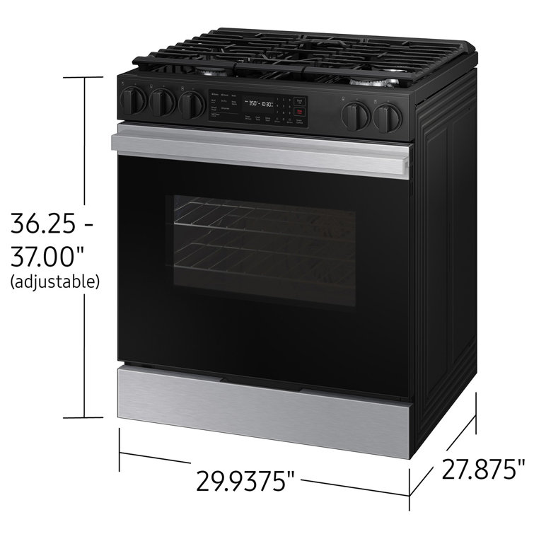 Samsung 6.0 cu. ft. Stainless Steel Smart Slide-In Gas Range