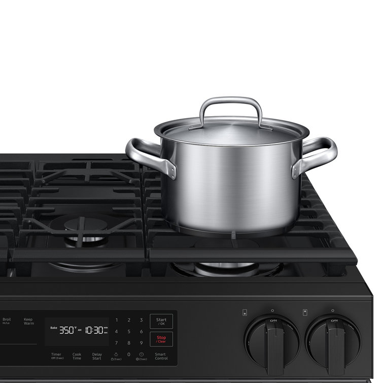 Samsung 6.0 cu. ft. Stainless Steel Smart Slide-In Gas Range