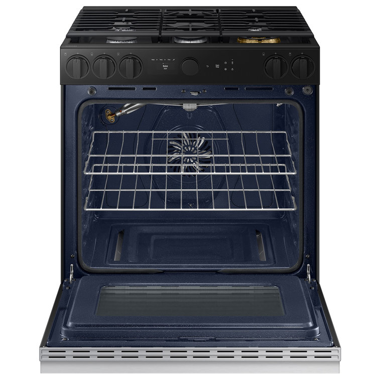 Stainless Steel 6.0 cu. ft. Smart Slide-In Gas Range with Griddle