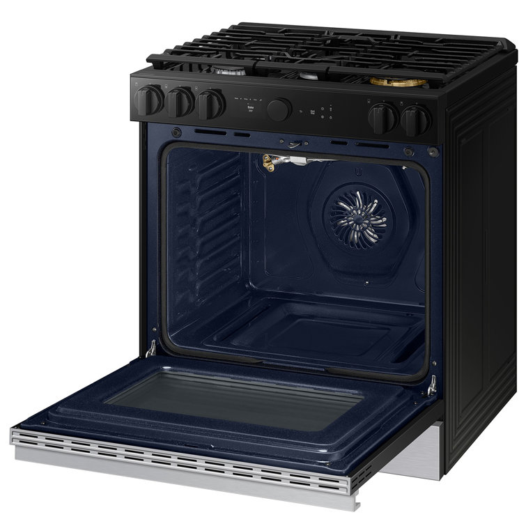 Stainless Steel 6.0 cu. ft. Smart Slide-In Gas Range with Griddle