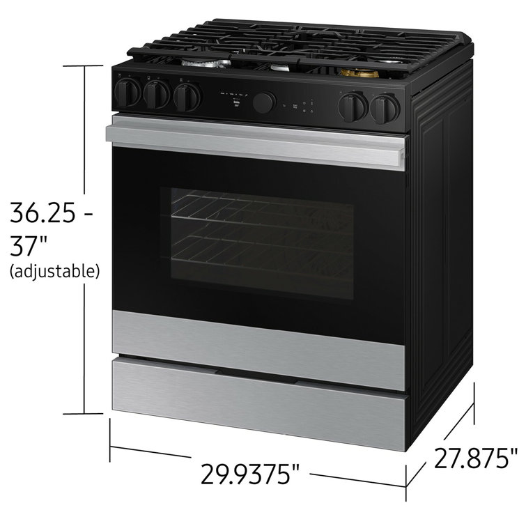 Samsung 6.0 Cu. Ft. Stainless Steel Smart Slide-In Gas Range