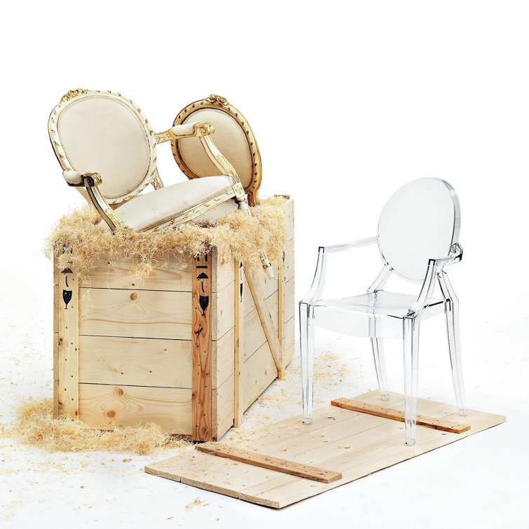 Crystal Clear Polycarbonate Dining Armchair