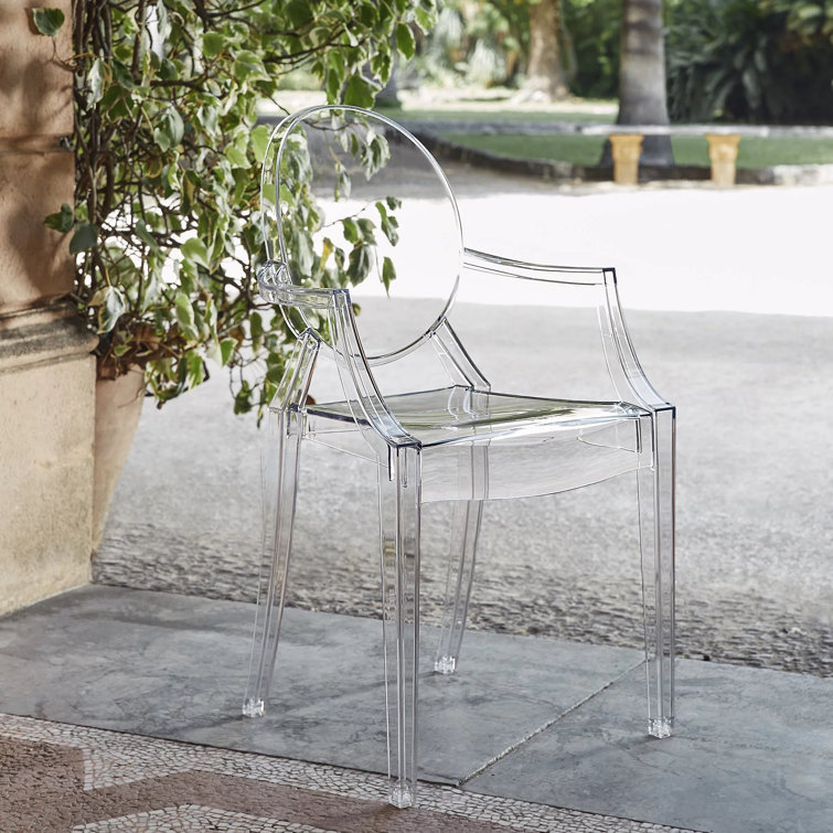 Crystal Clear Polycarbonate Dining Armchair
