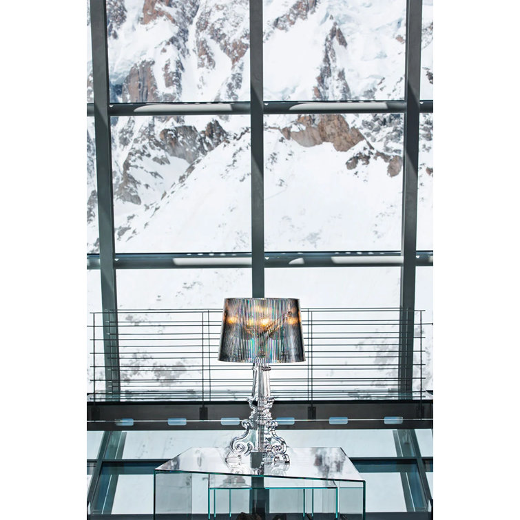 Adjustable Empire Shade Crystal Bourgie Table Lamp