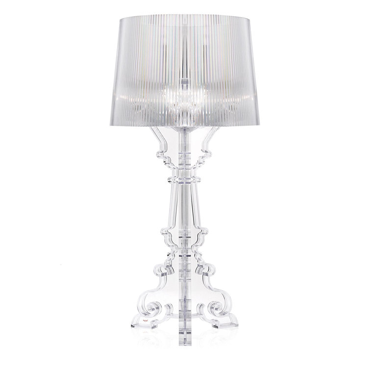 Adjustable Empire Shade Crystal Bourgie Table Lamp