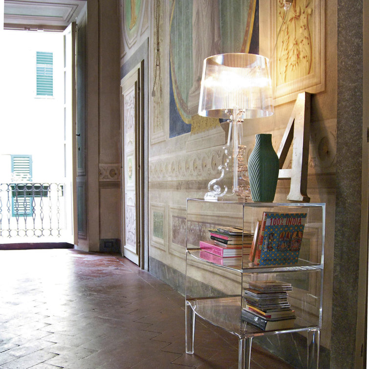 Adjustable Empire Shade Crystal Bourgie Table Lamp