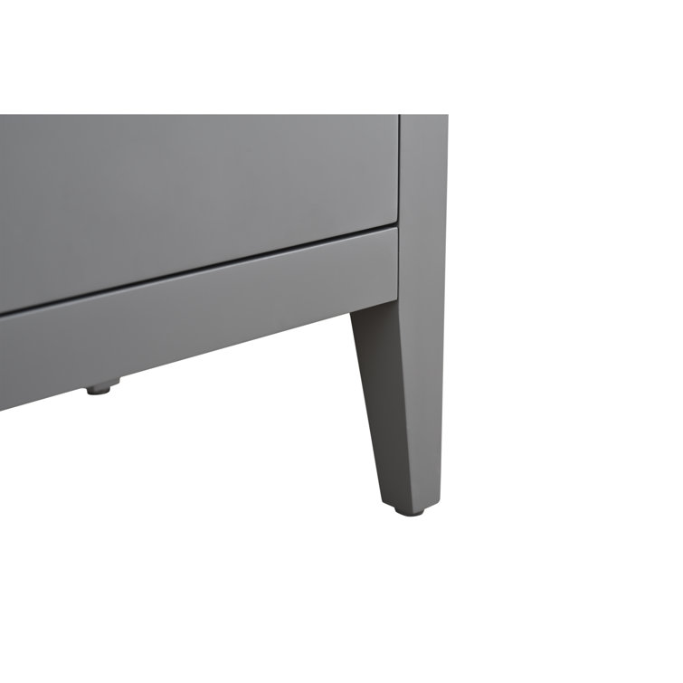 72'' Cashmere Gray Double Bathroom Vanity with Engineered Marble Top