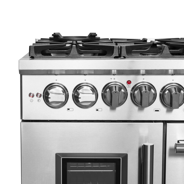 Massimo 48-inch Stainless Steel Dual Fuel Range with 8 Burners