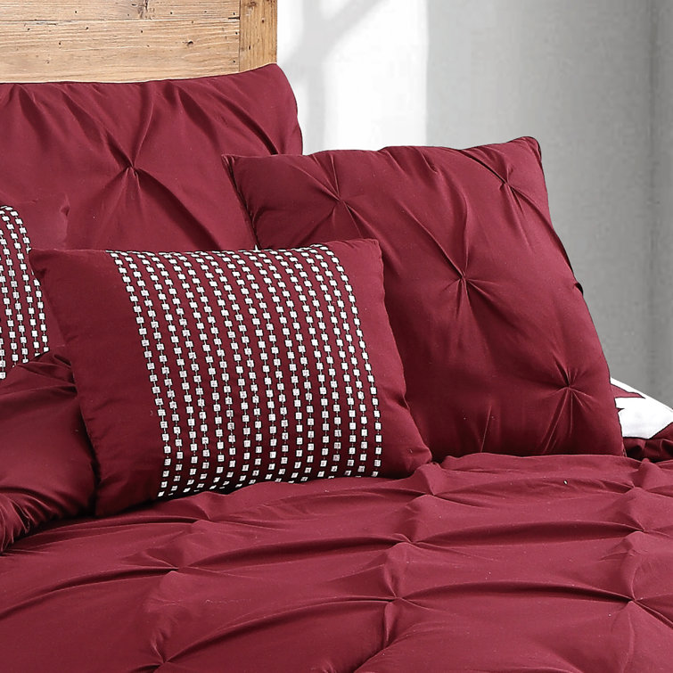Taupe Twin Reversible Microfiber Comforter Set with Chevron Pattern