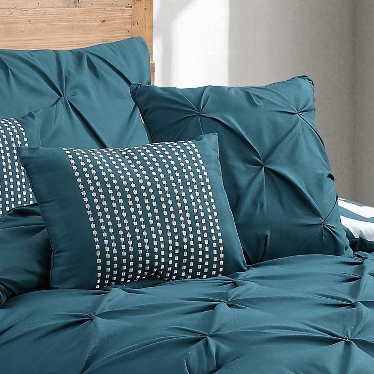 Taupe Twin Reversible Microfiber Comforter Set with Chevron Pattern