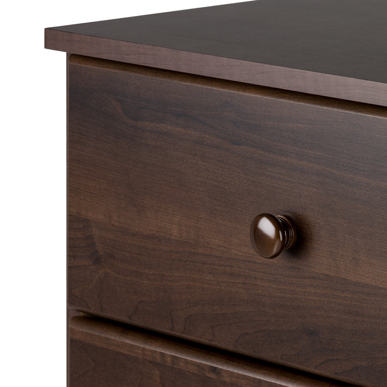Astrid Espresso 4-Drawer Vertical Wood Dresser