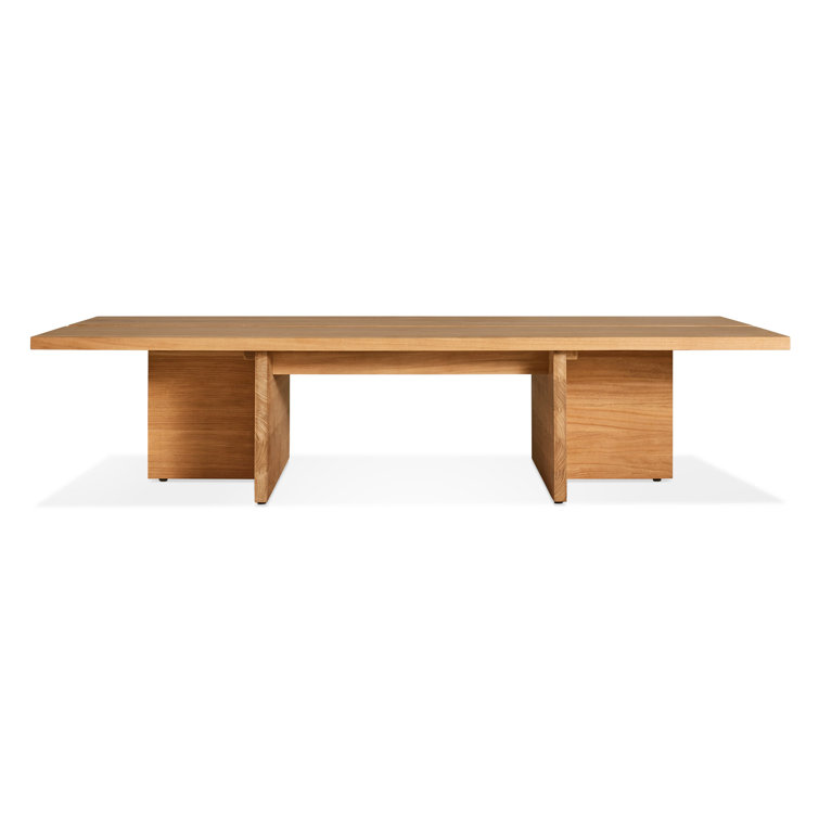 Nowthen Solid Teak Outdoor Coffee Table with Slats