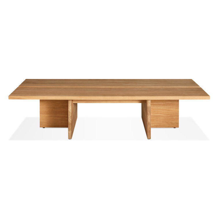Nowthen Solid Teak Outdoor Coffee Table with Slats