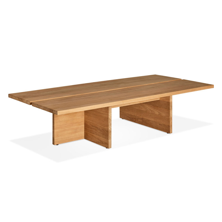 Nowthen Solid Teak Outdoor Coffee Table with Slats