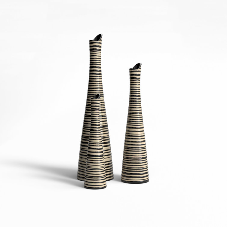 Verbena Bouquet Ceramic Table Vase - 5x20 inches