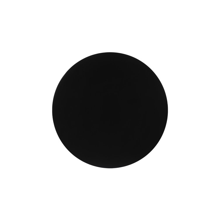 TopTop 24" Black Melamine Round Coffee Table