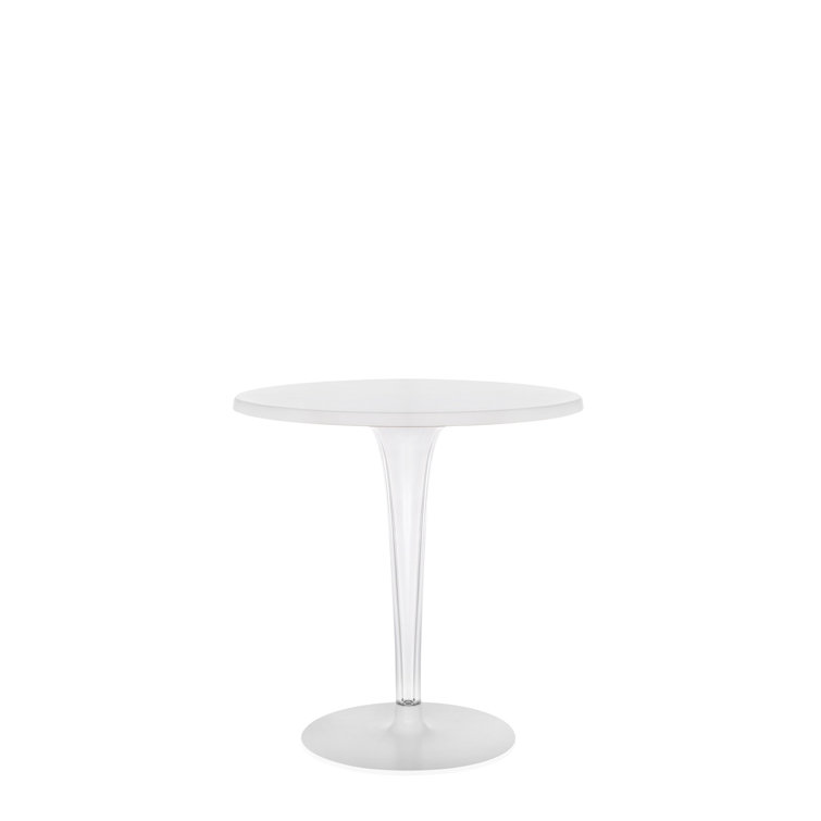Philippe Starck 28" Round Acrylic Outdoor Coffee Table in Black