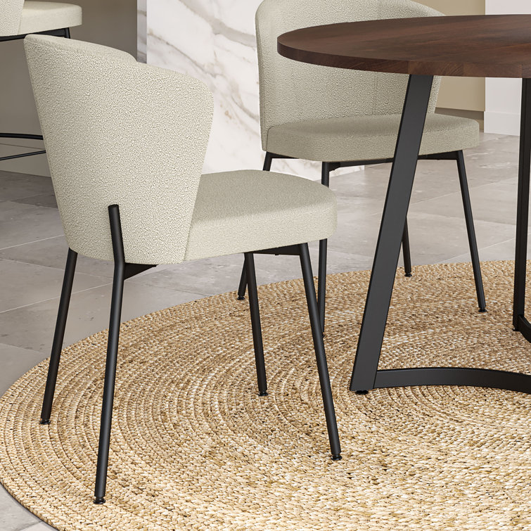 Walnut and White Solid Wood 5-Piece Dining Set