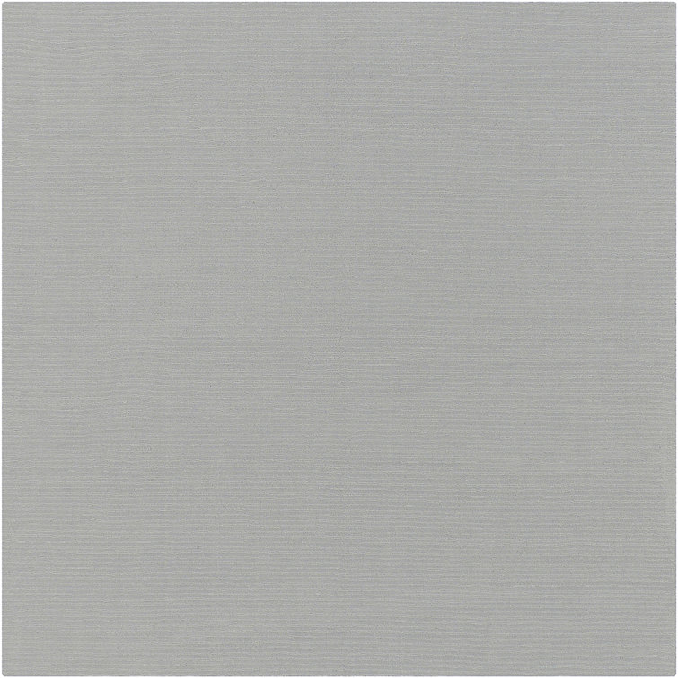 Handmade Square Gray Wool Area Rug 9'9"