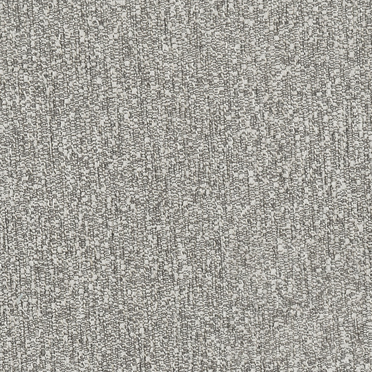 Transitional Grey Barrel Accent Chair with Weathered Wood