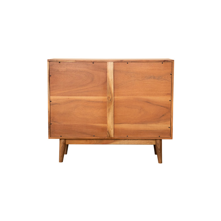 Lantana Transitional Brown 38'' Natural Wood Console Cabinet